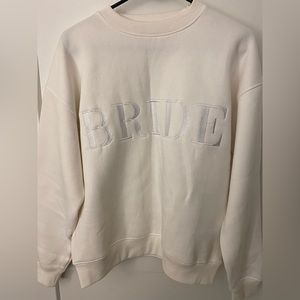 Six Stories Bride white crew neck